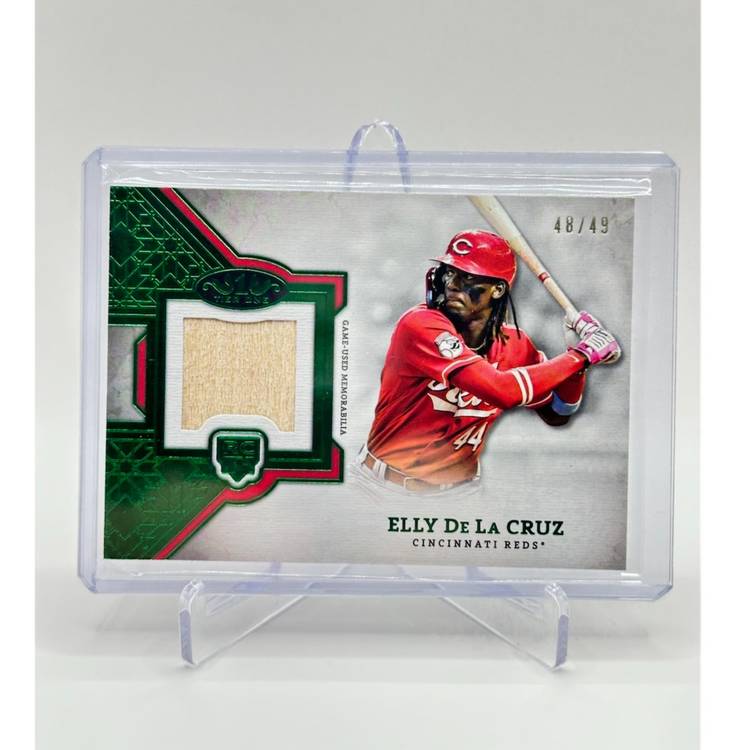 Elly De La Cruz Rookie Relic • 2024 Topps Tier One Game Used Bat 