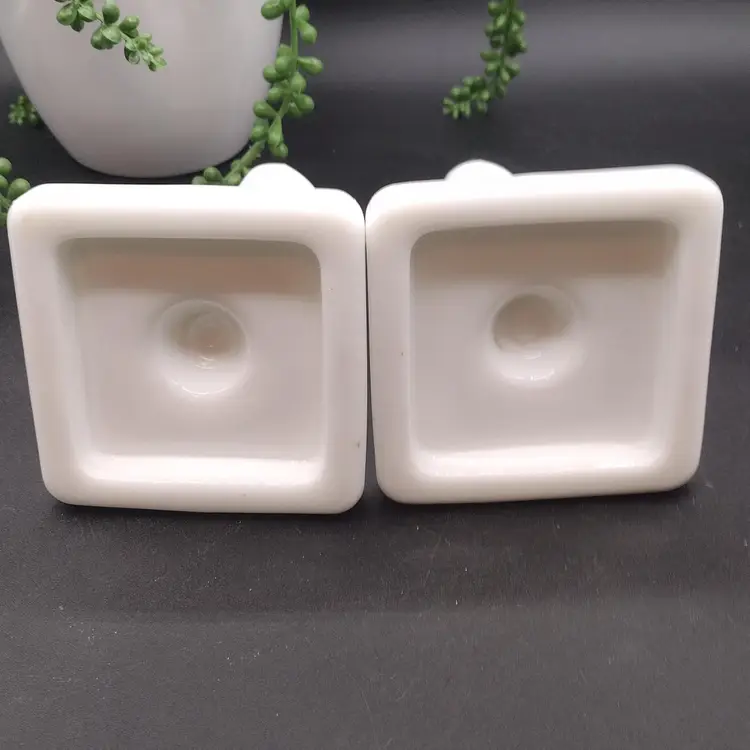 Vintage Westmoreland Milk Glass Twisted Spiral Candle Holders Candlesticks