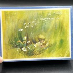 Vintage Cards with Envelopes - Happiness is