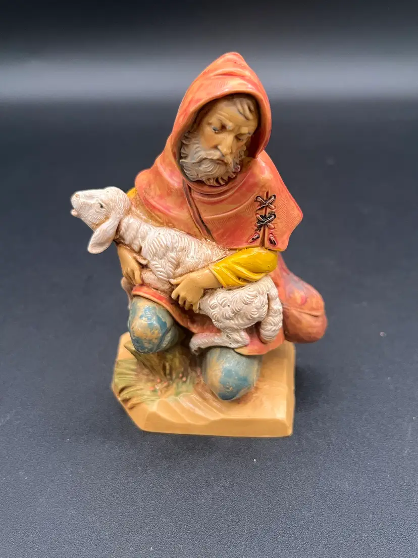 **Signed 1993 Italian Fontanini Simonetta “Jeremiah” The Shepherd Nativity Figurine 🐑 3.5”
