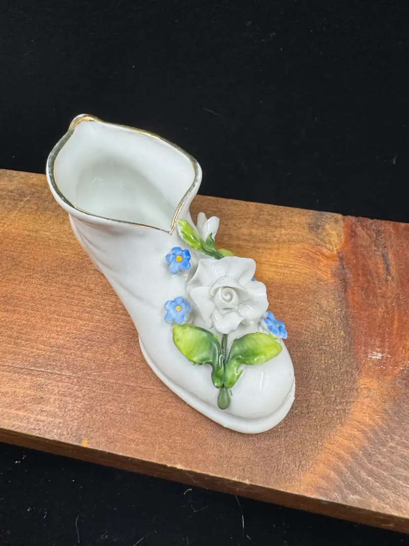 Porcelain Shoe With Florals, Germany