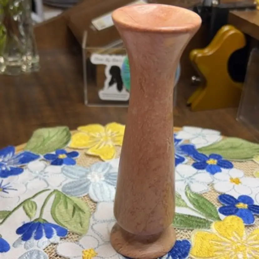 Stone Bud Vase From Kenya.Crack in the Stone.