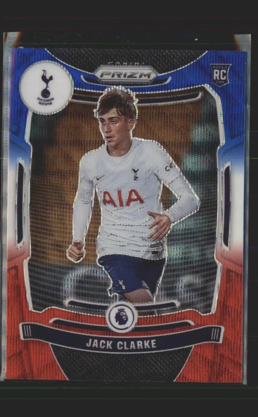 2021-22 Prizm EPL #161 Jack Clarke Prizms Red White and Blue - ( 138 ) - Tottenham Hotspur