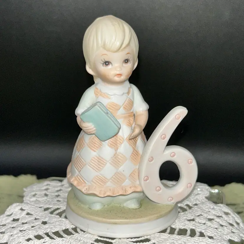 Vintage Lefton China Christopher Collection Girl Age 6