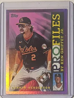 2026 Topps Series 1 KGjr Profiles Pink Gunnar Henderson