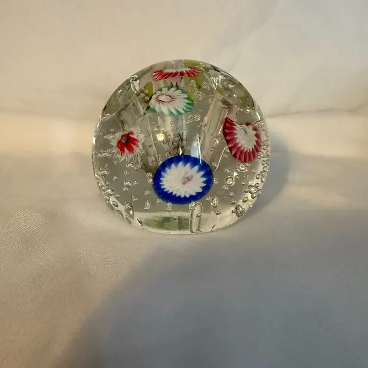 Murano Millefiori Glass Paperweight