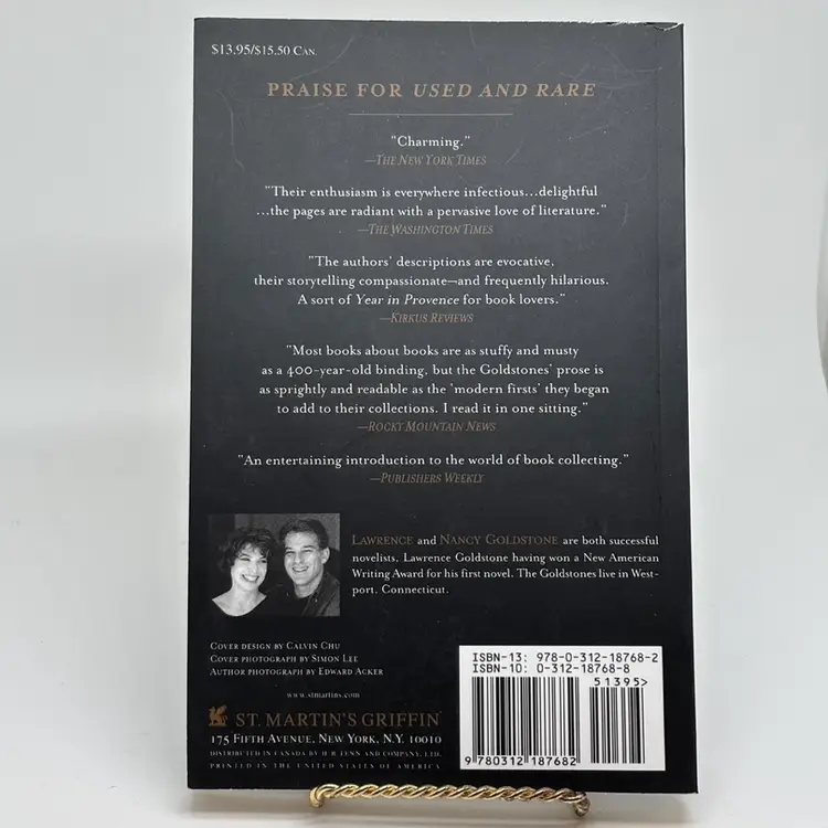 LAWRENCE & NANCY GOLDSTONE Used & Rare PB St Martin’s Griffin 1997 1st/7st   Very Good Condition