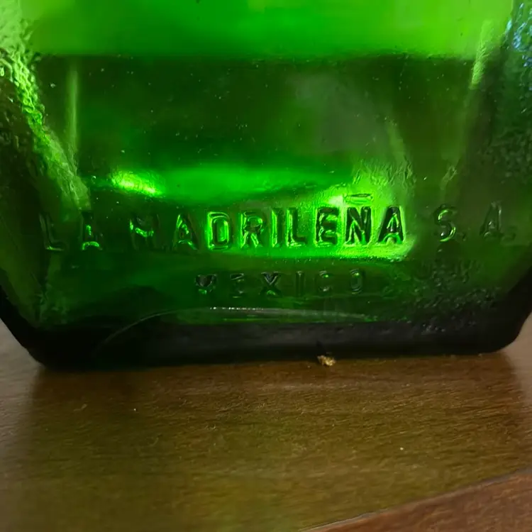Green Wine Bottle With Cork