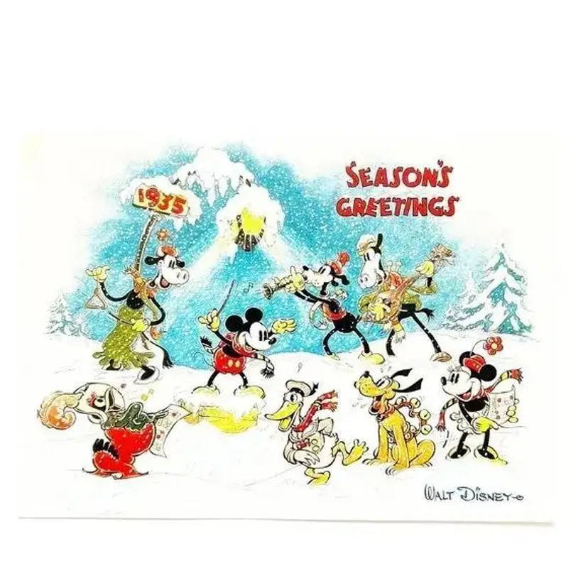 Vintage 1999 The Walt Disney Company Cast Member Season Greetings Holiday Christ