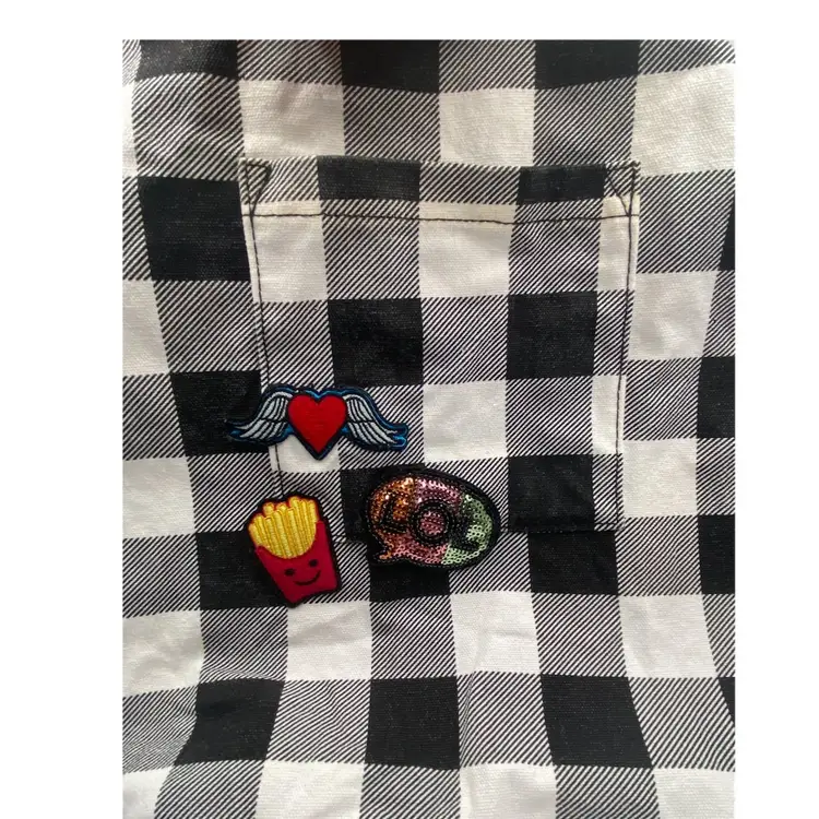 Unmarked Black And White Plaid Purse, 15” Wide, 14” Tall, Young Vibes