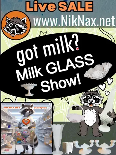 Massive Milk Glass Show...Regular and Colors!