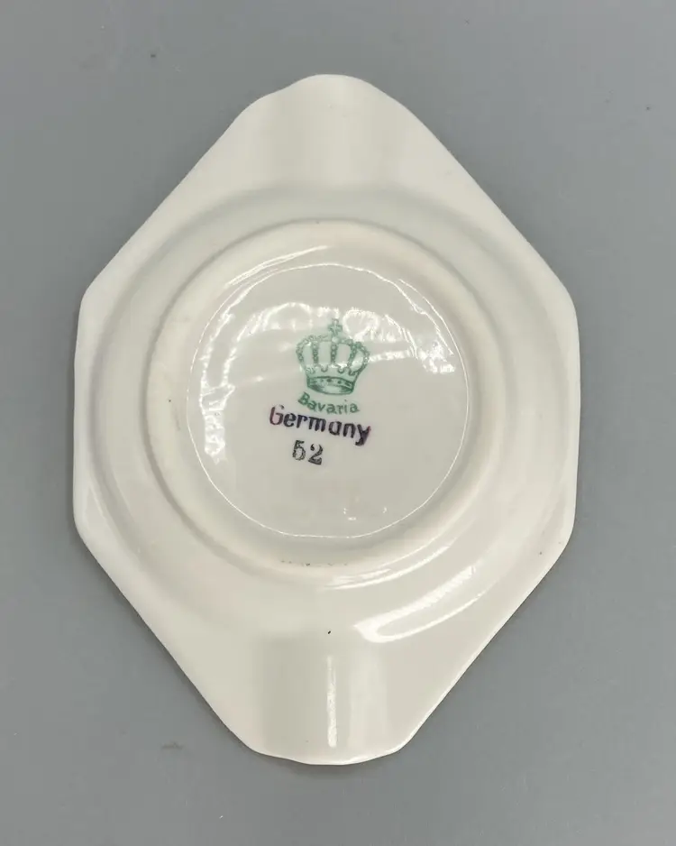 Vintage Bavaria Parrot Bird Ashtray Trinket Dish - Made in Germany