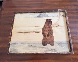 Jackson Hole Wyoming Hand Made Serving Platter.
