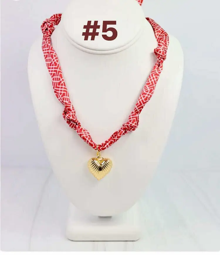 Scarf Heart Necklace