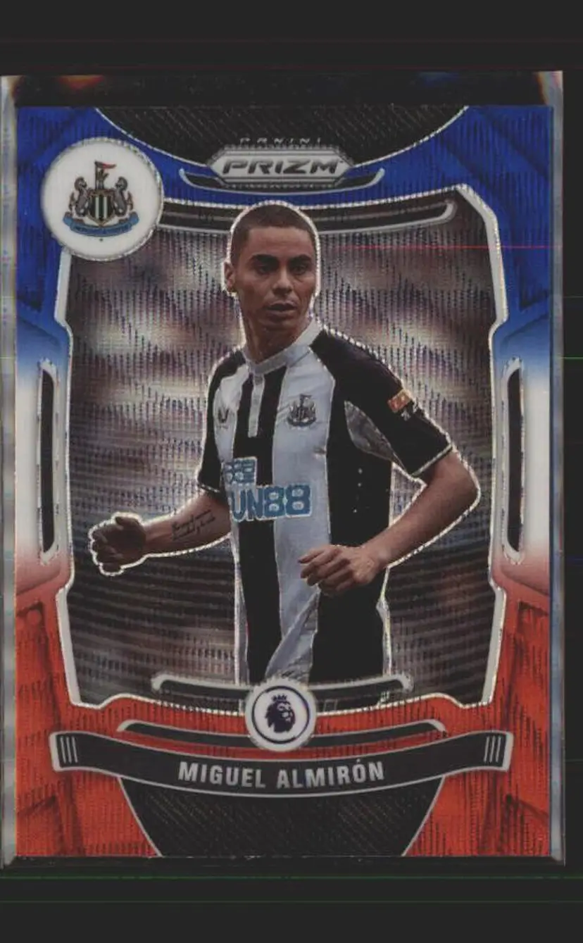 2021-22 Prizm EPL #42 Miguel Almiron Prizms Red White and Blue - ( 138 ) - Newcastle United