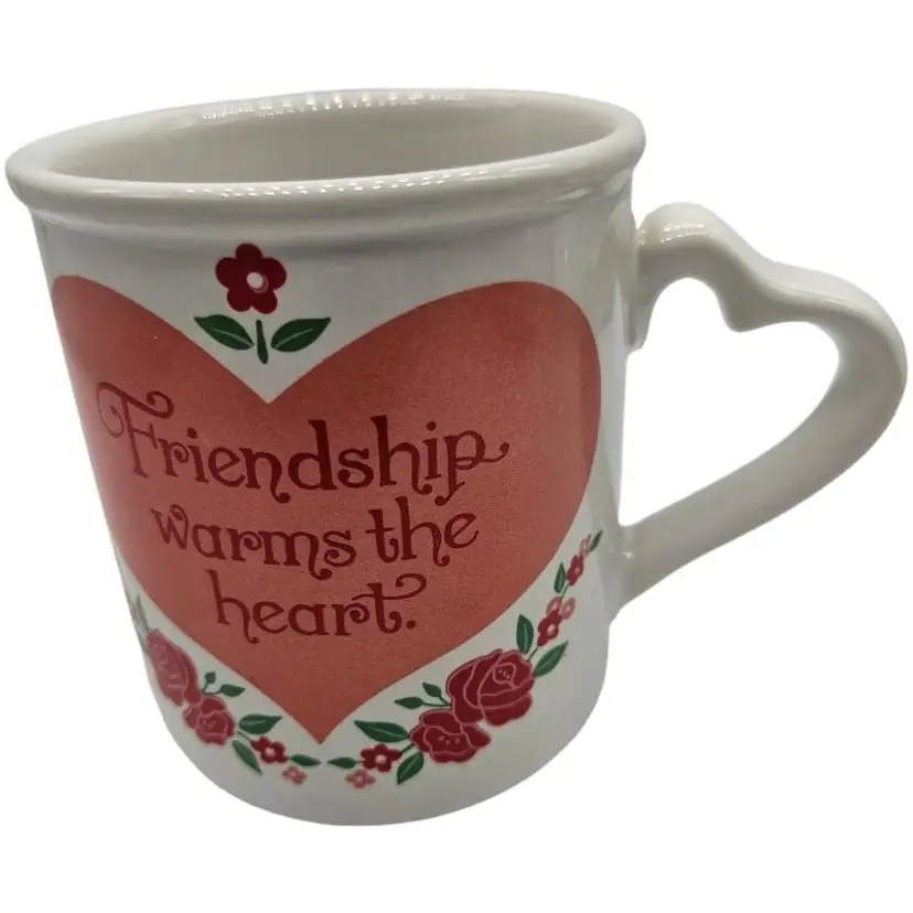 Ceramic Friendship Mug Heart Design