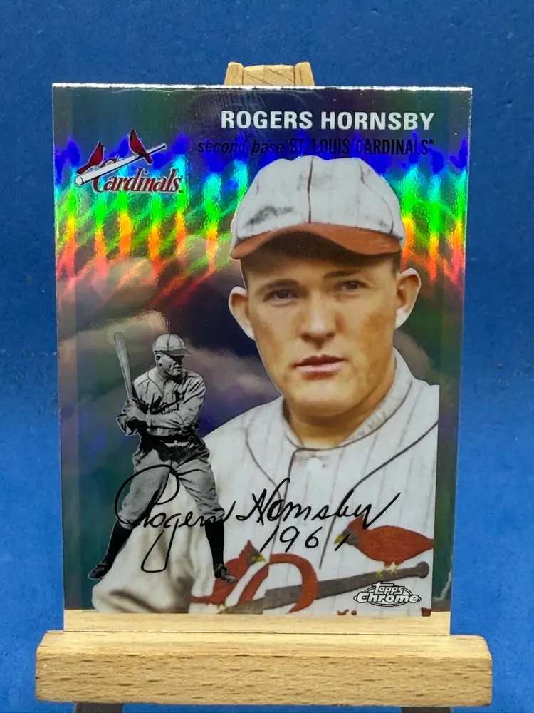 2023 Topps Chrome Platinum Rogers Hornsby Refractor A06
