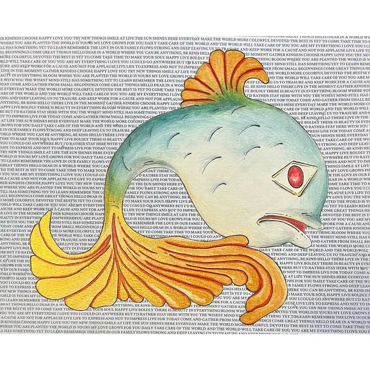 ORIGINAL ART “Whale I’ll Be” Brooch Inspired Artwork Made By Me - (Watercolor & Decorative Paper)