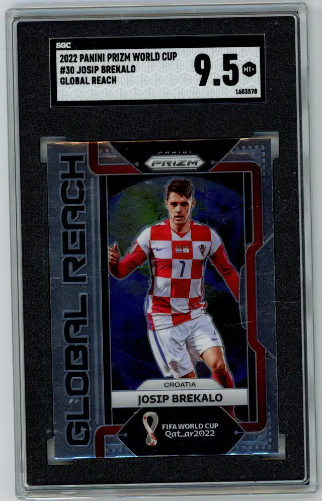 2022 Panini Prizm World Cup JOSIP BREKALO Global Reach #30 CROATIA SGC 9.5 MT+