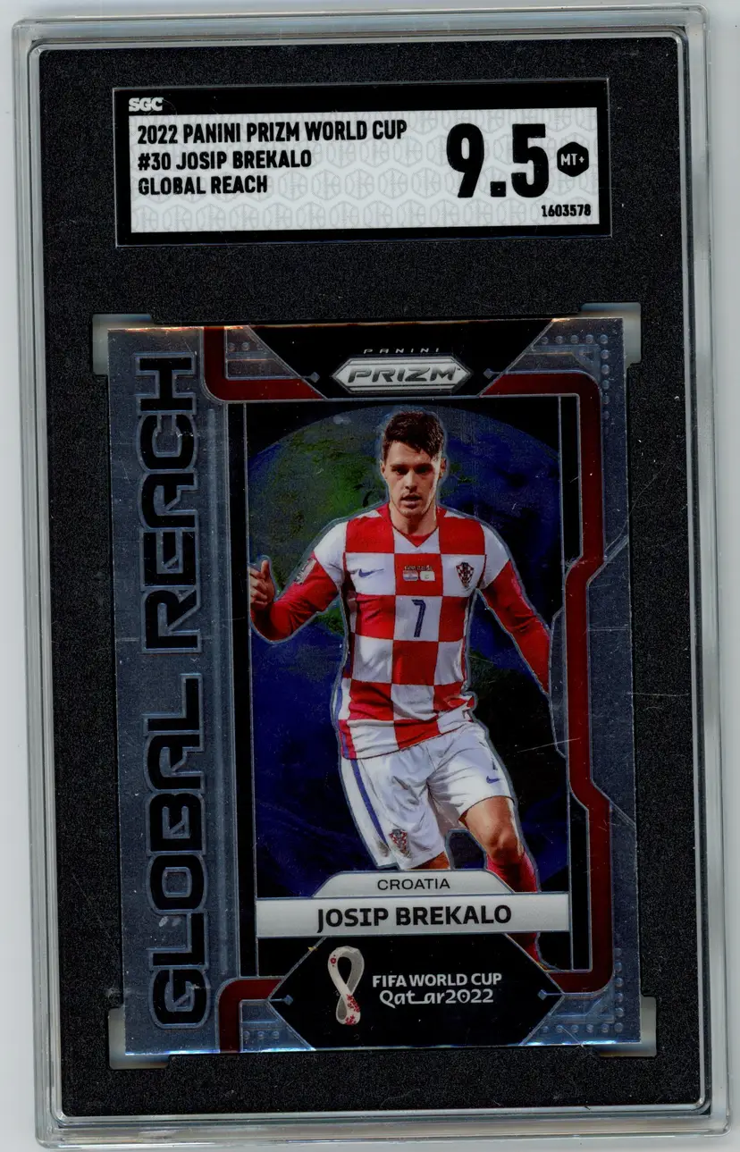 2022 Panini Prizm World Cup JOSIP BREKALO Global Reach #30 CROATIA SGC 9.5 MT+