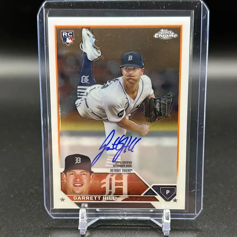 Garrett Hill 2023 Topps Chrome Update RC Auto Detroit Tigers
