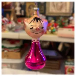 Vintage De Carlini Blown Glass Whimsical Ornament