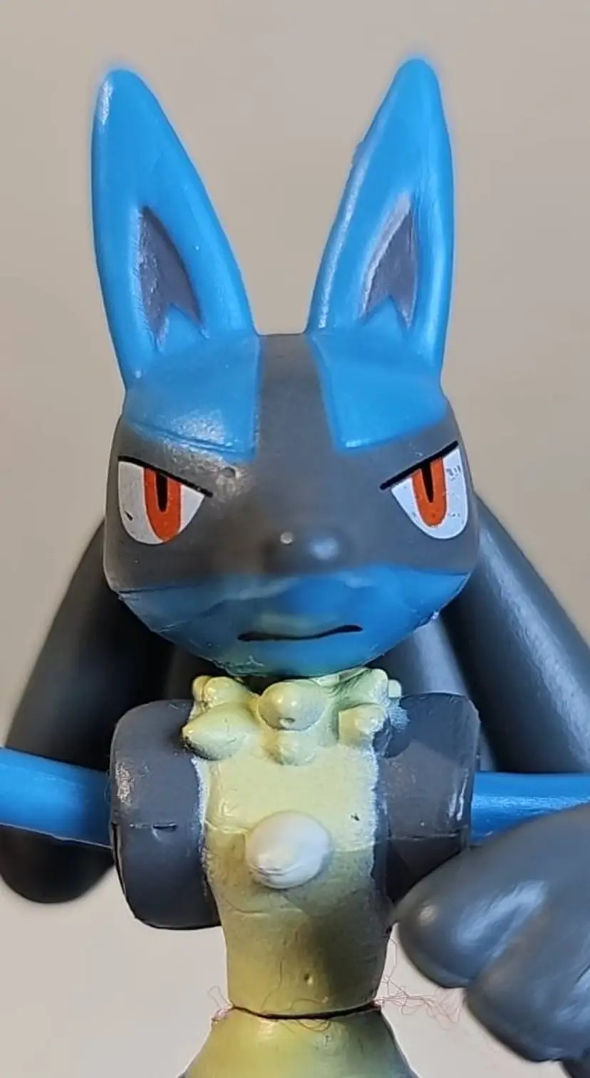 Wicked Cool Toys Pokemon LUCARIO Battle Figure Articulated 3.5 free shipping