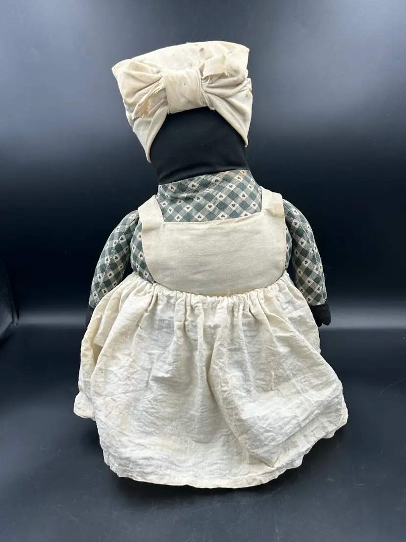 Vintage 14” Fabric, Folk Art Cloth, Ragdoll Weighted Doorstop