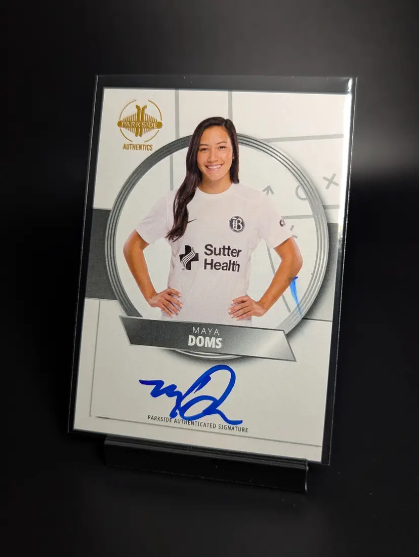 2024 Parkside NWSL Vol 1 Maya Doms Signature Series Auto /399 Bay FC