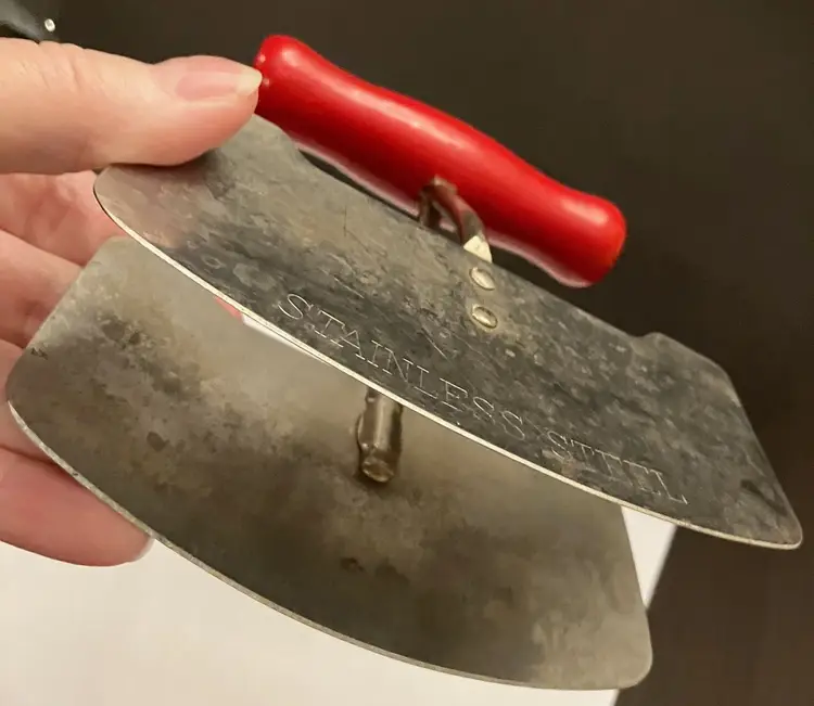Vintage Acme Dough / Pastry cutter Stainless Steel Dusl Blade