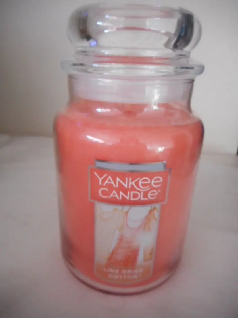 New Retired Yankee Candle Line Dried Cotton 22 oz Large Jar