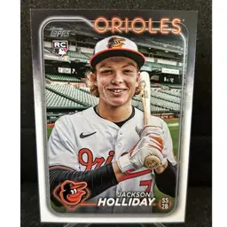 2024 Topps Series 2 - Variation Jackson Holliday #697 Fun Face on Bat Knob (RC)