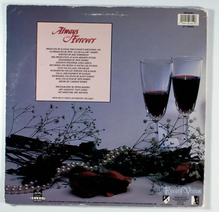 Whistle - Always and Forever (12" Single) (1990) Vinyl 12" Single • Remixes