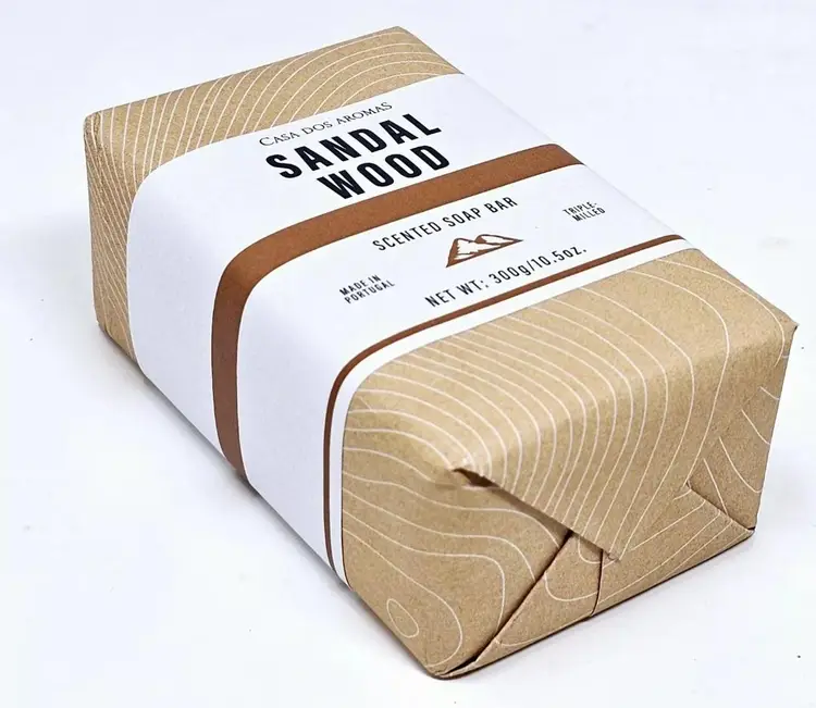 Casa Dos Aromas Sandalwood Fragranced Soap Bar 10.5 oz. New