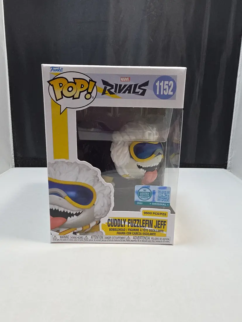Funko Pop! Marvel Rivals #1152 Cuddly Fuzzlefin Jeff - LE 9500 w/ Protector (MM)
