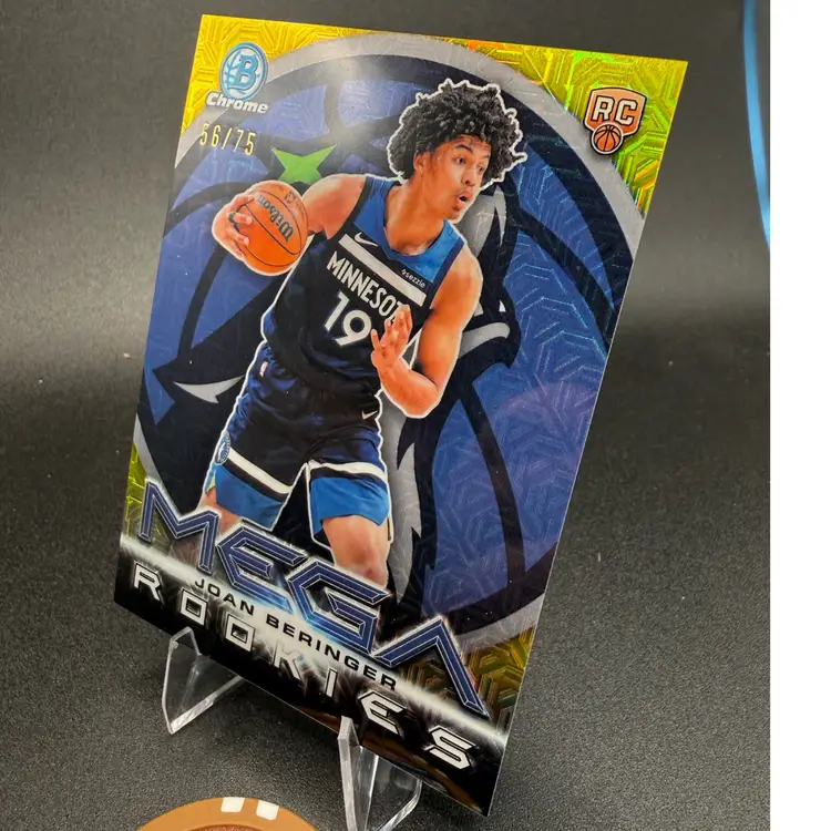 Joan Beringer Mega Rookies #/75 2025-26 Bowman Basketball Minnesota Timberwolves