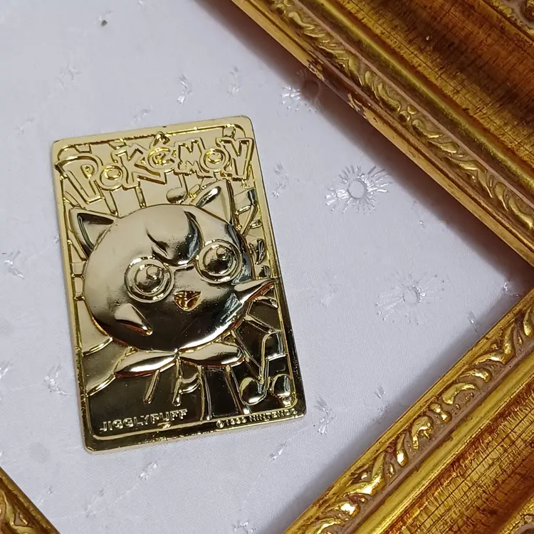 Vintage Pokémon Jigglypuff Gold-Plated Collectible Card