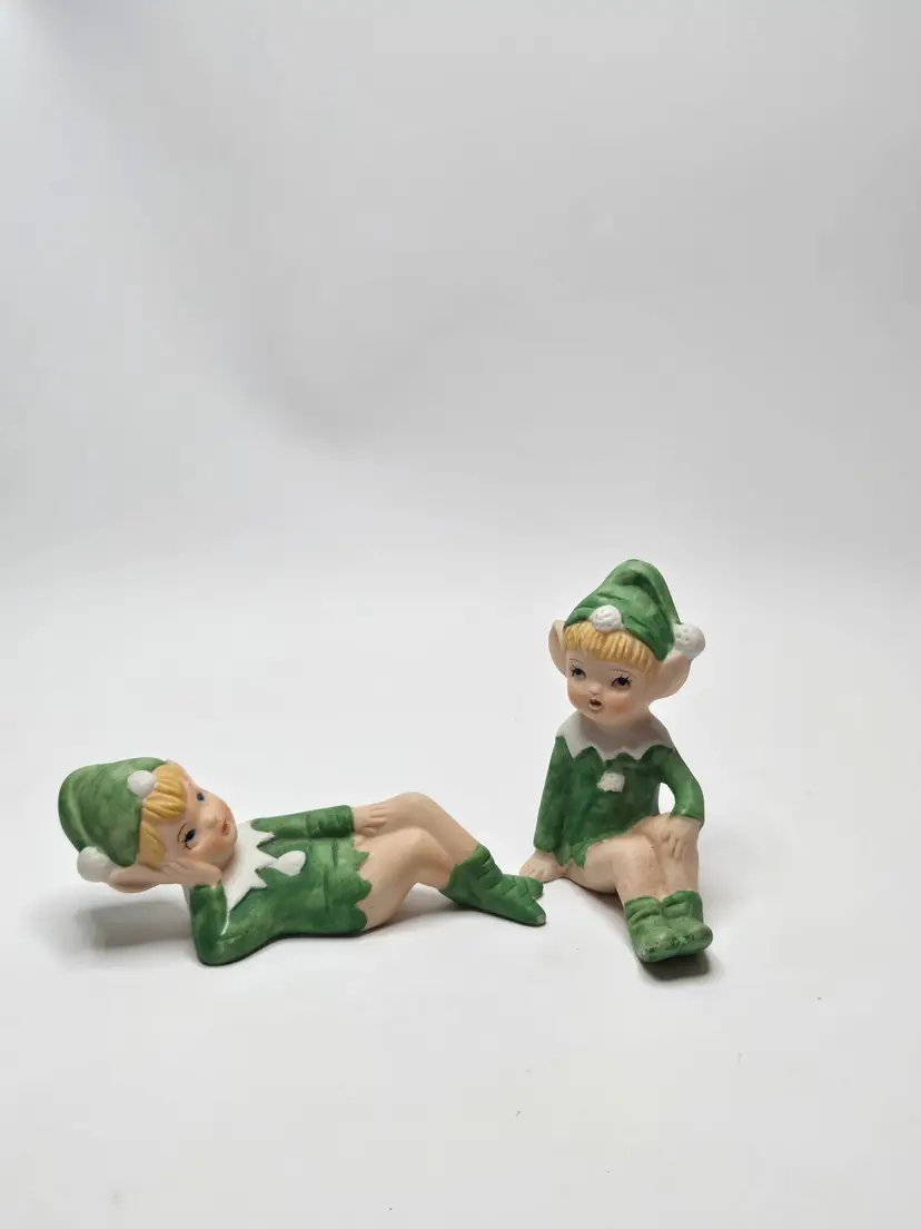 Vintage Treasure Masters Pixies Set Of 2 Made In Korea Elves
