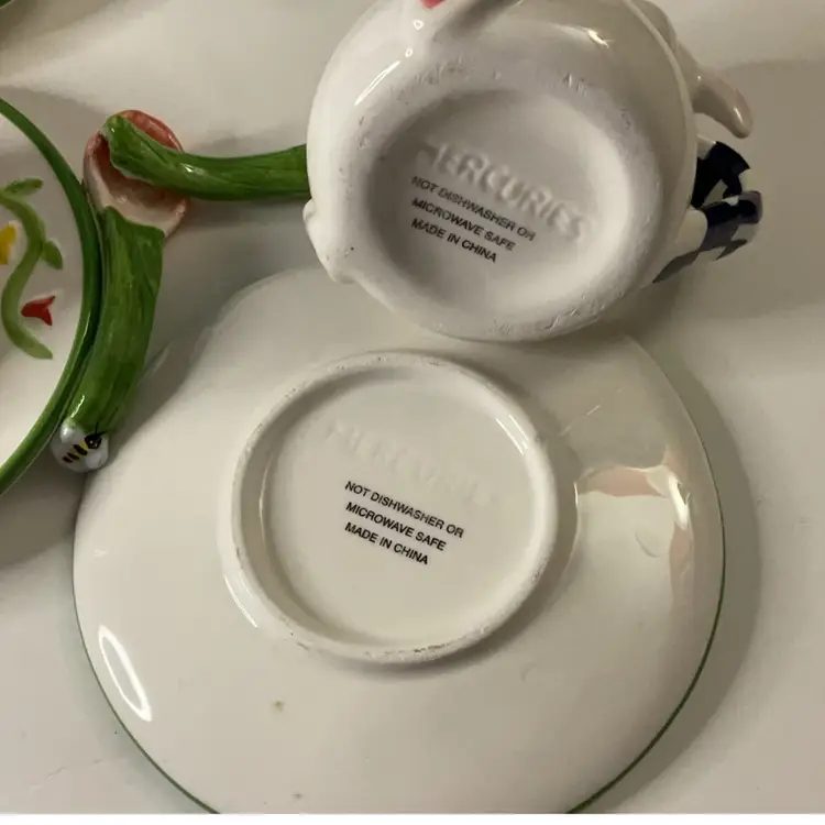 Mercuries Easter Rabbit Bunny Tea Set