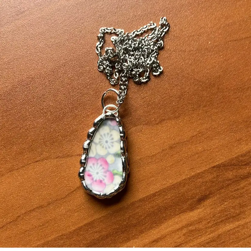 Handmade Dishware Pendant #10