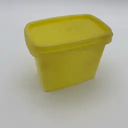 Tupperware Yellow Shelf Saver Storage Container