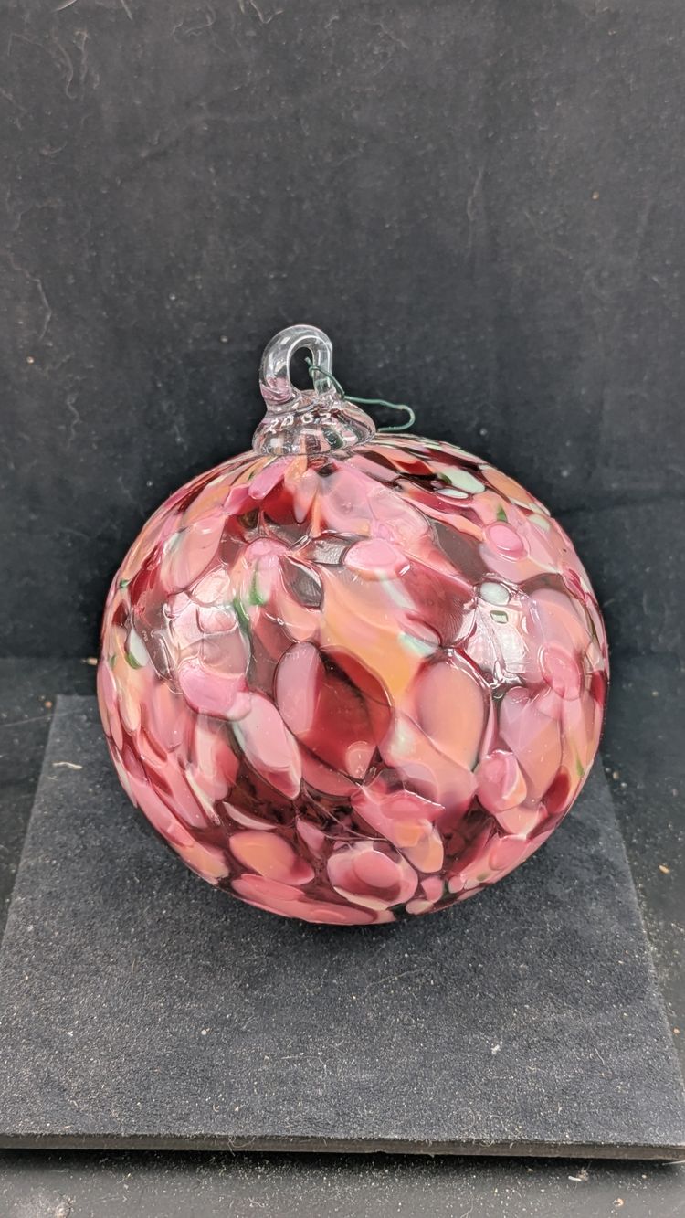 Handmade Art Glass Polish Glass Ball Ornament