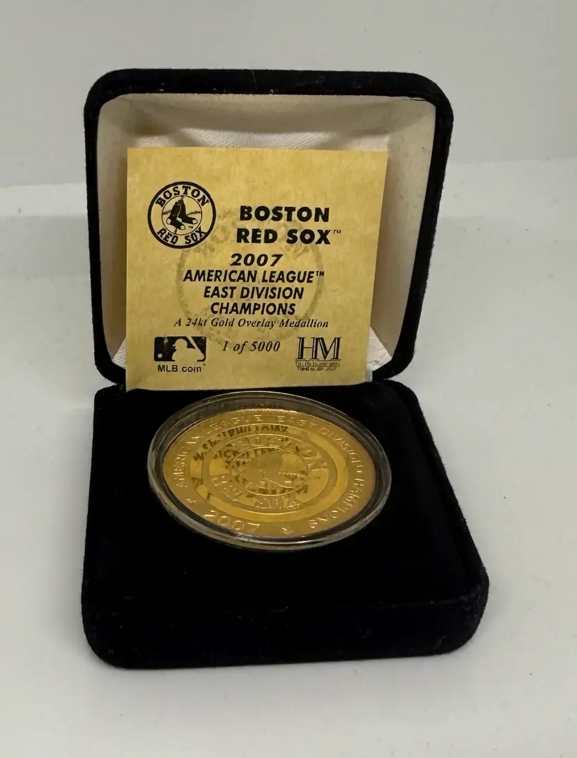 2007 American League East Division Champions. 24ct Gold Medallion. 1 Of 5000