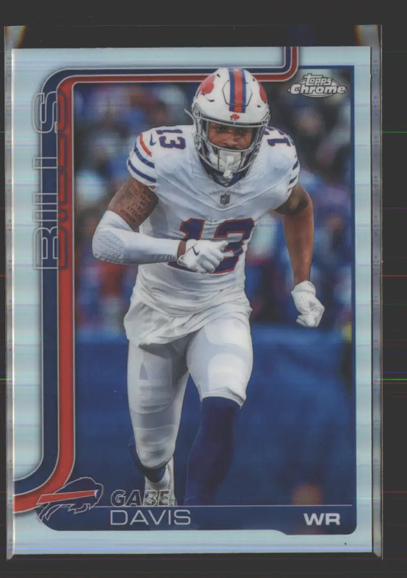 Gabe Davis 2025 Topps Chrome Refractor #142 - (142) - Buffalo Bills