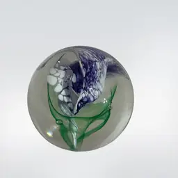2025 Signed Wilkerson Glass Paperweight Purple Jack In The Pulpit