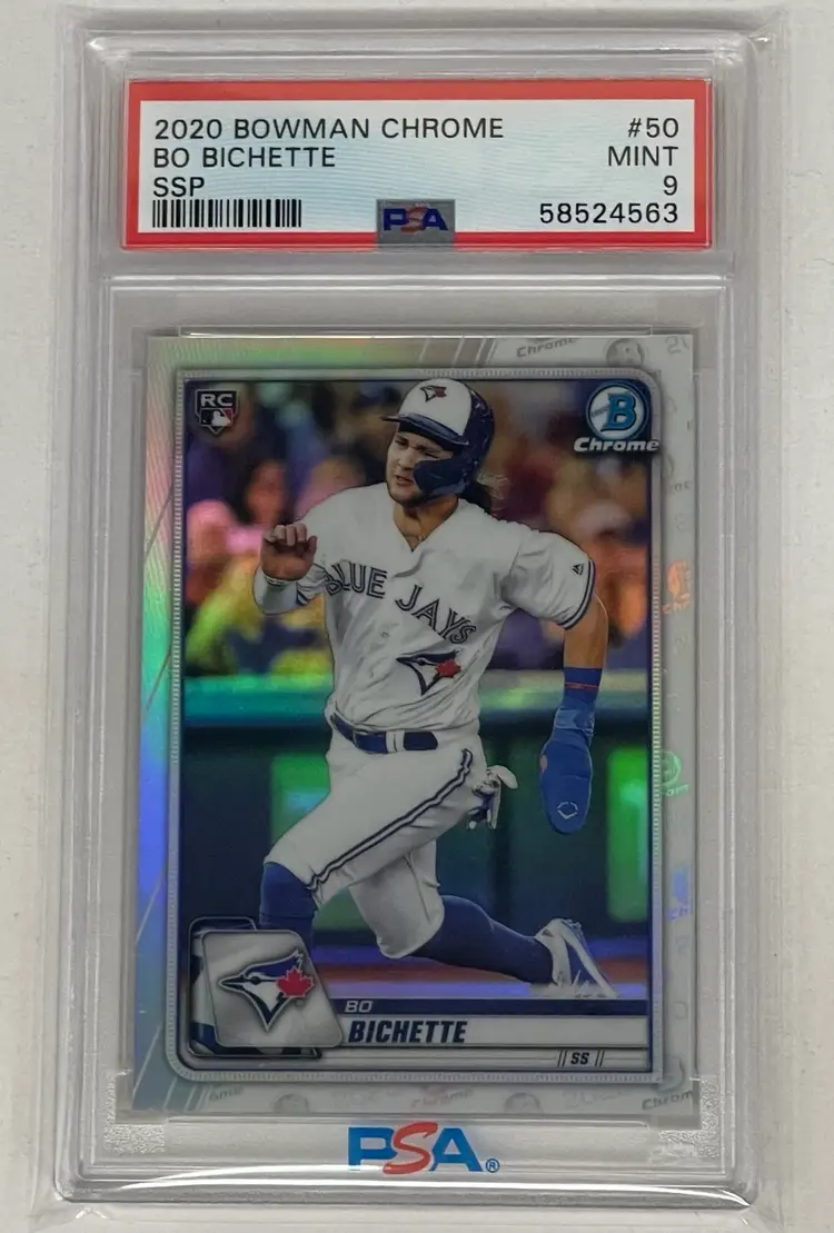 2020 Bowman Chrome Bo Bichette SSP PSA 9