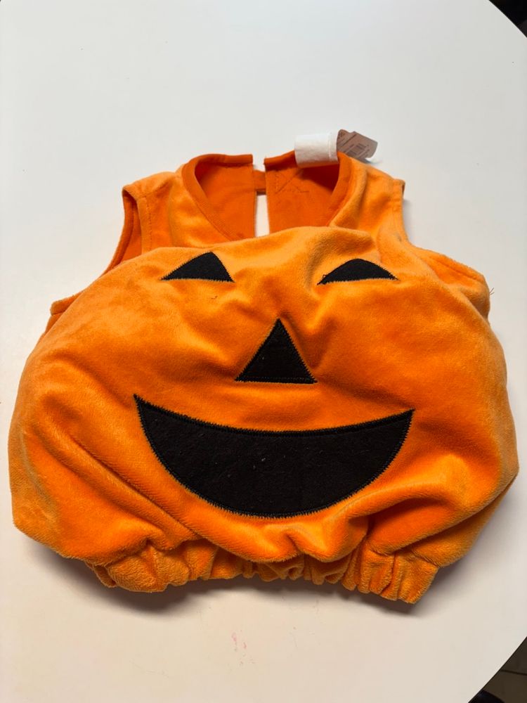 ORANGE PUMPKIN COSTUME SIZE 6-9M