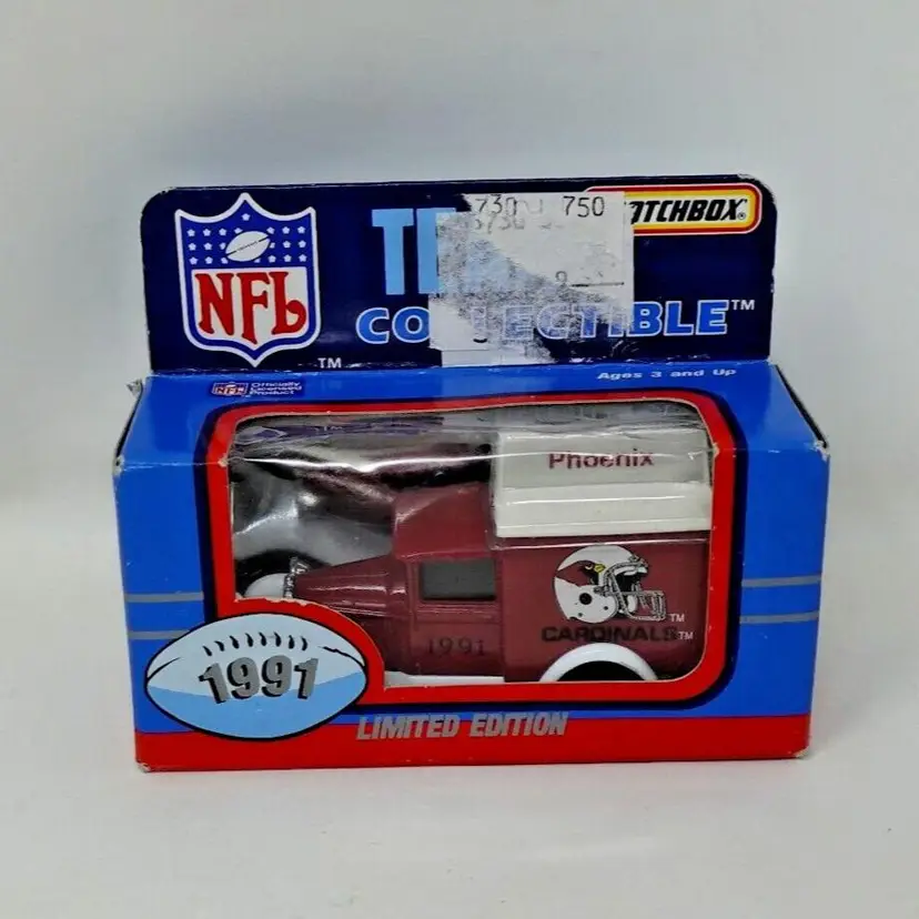 1991 Phoenix Arizona Cardinals NFL Team Collectible Vintage Matchbox Diecast