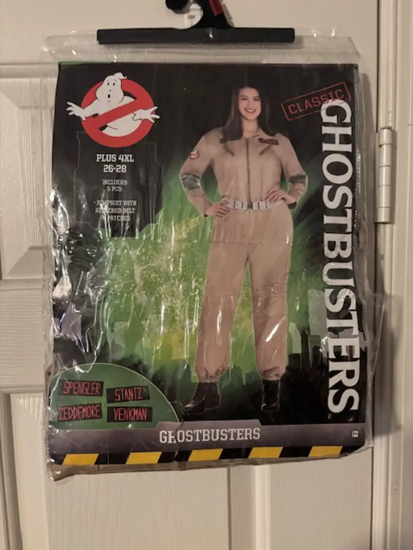 Classic Ghostbusters Costume - Women's 4XL - With Patches