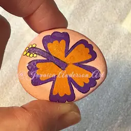 2152 Painted Stone Fridge Magnet